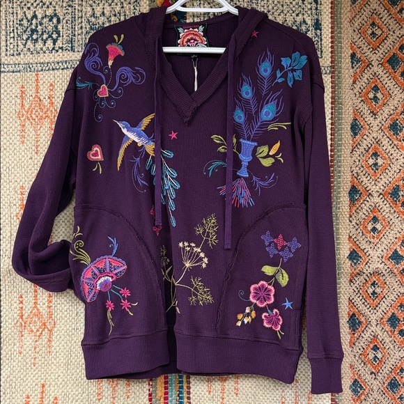 Johnny Was Embroidered Hoodie. New with tags.